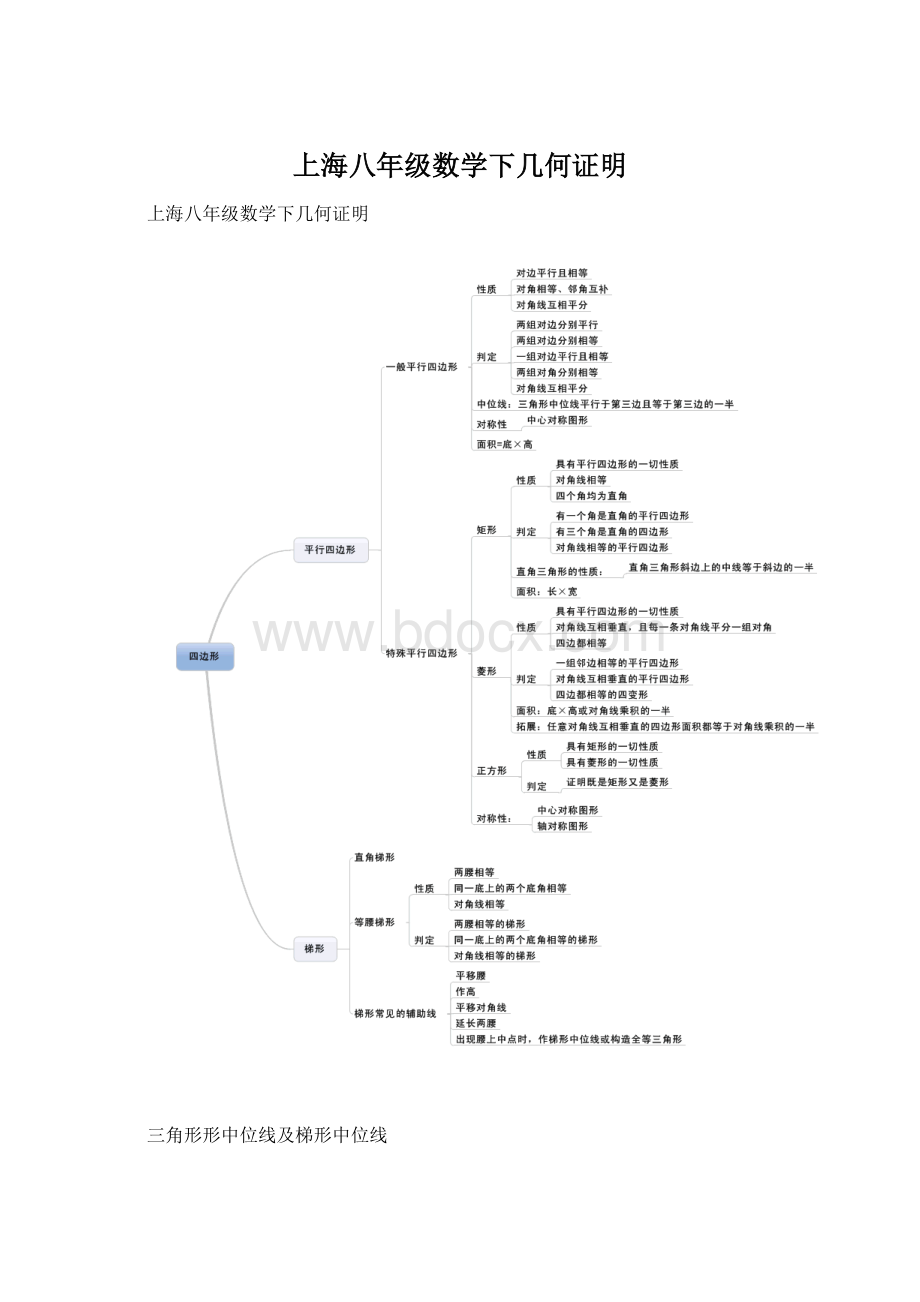 上海八年级数学下几何证明.docx