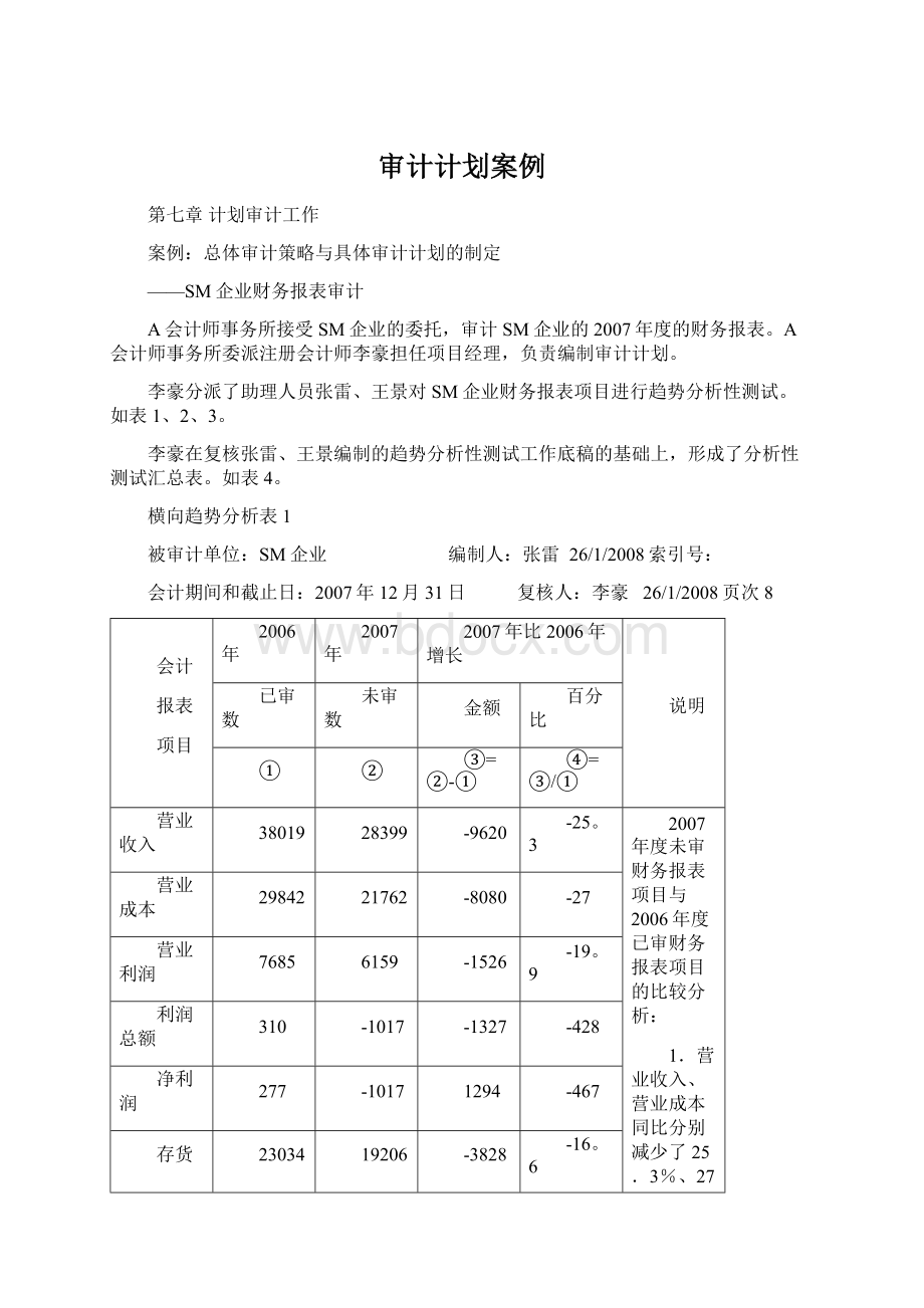 审计计划案例.docx_第1页