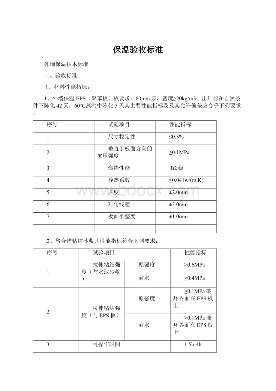 保温验收标准文档格式.docx