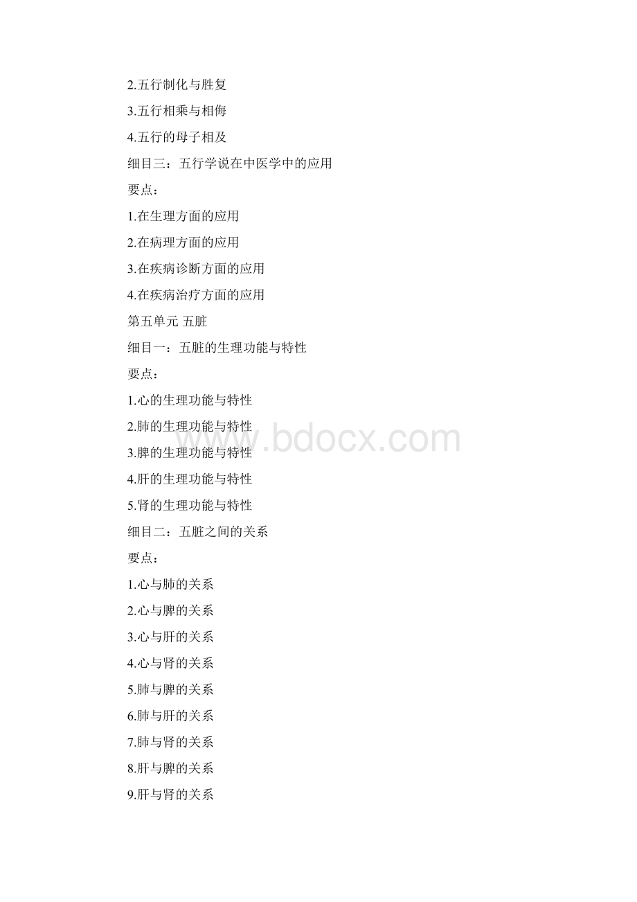 中西医执业医师中医基础理论考试大纲.docx_第3页