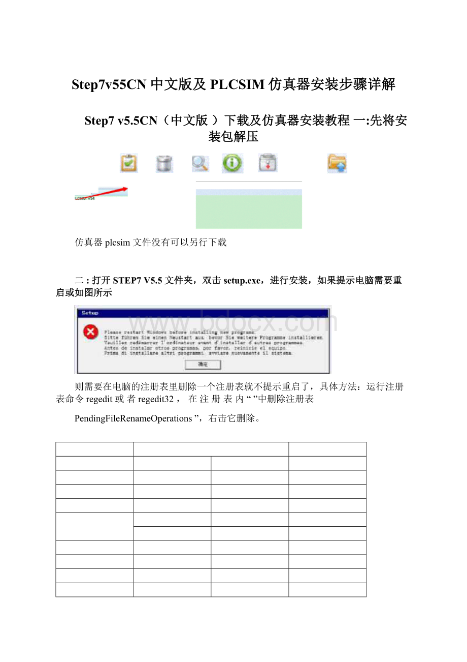 Step7v55CN中文版及PLCSIM仿真器安装步骤详解.docx