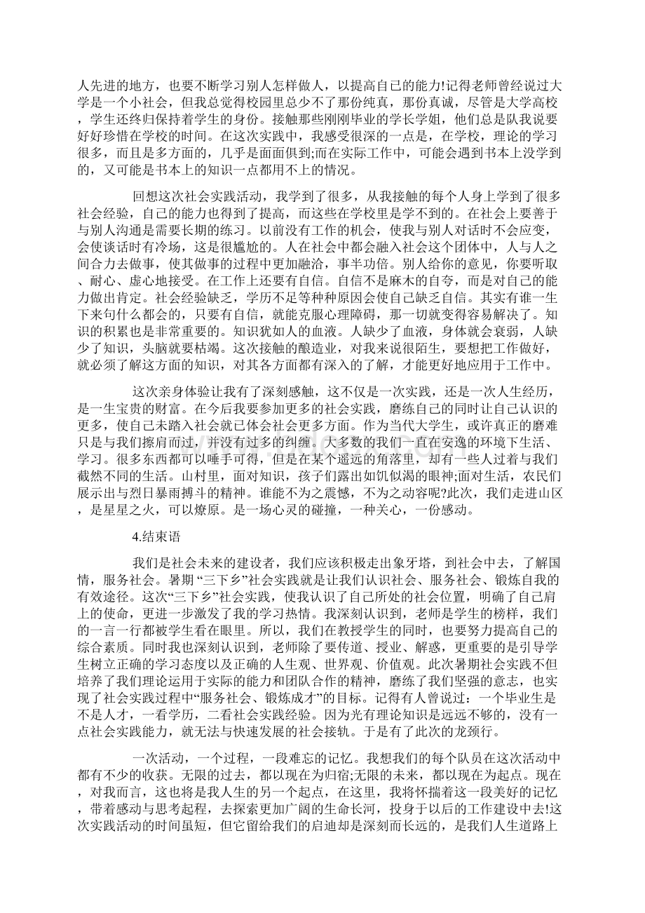 三下乡社会实践个人小结.docx_第3页