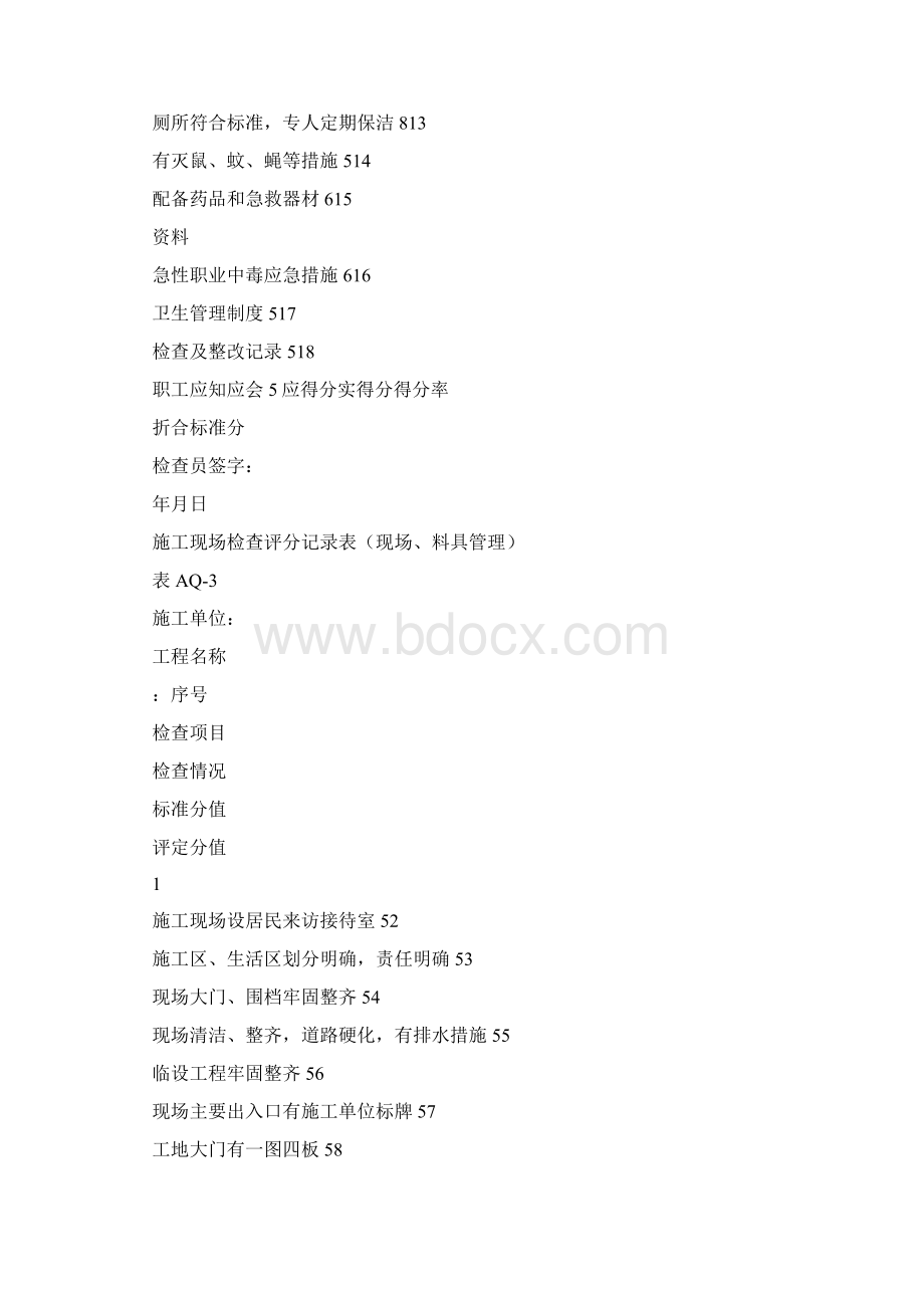 施工现场检查评分记录表.docx_第3页