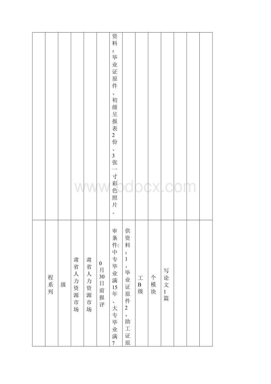 甘肃省人力资源市场各类职称报评条件.docx_第3页