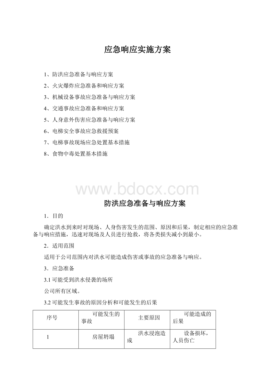 应急响应实施方案文档格式.docx