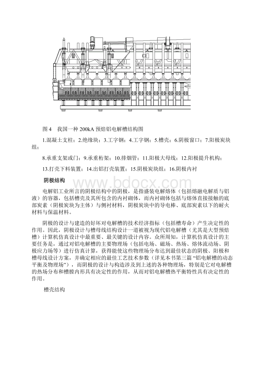 现代预焙铝电解槽的基本结构.docx_第3页