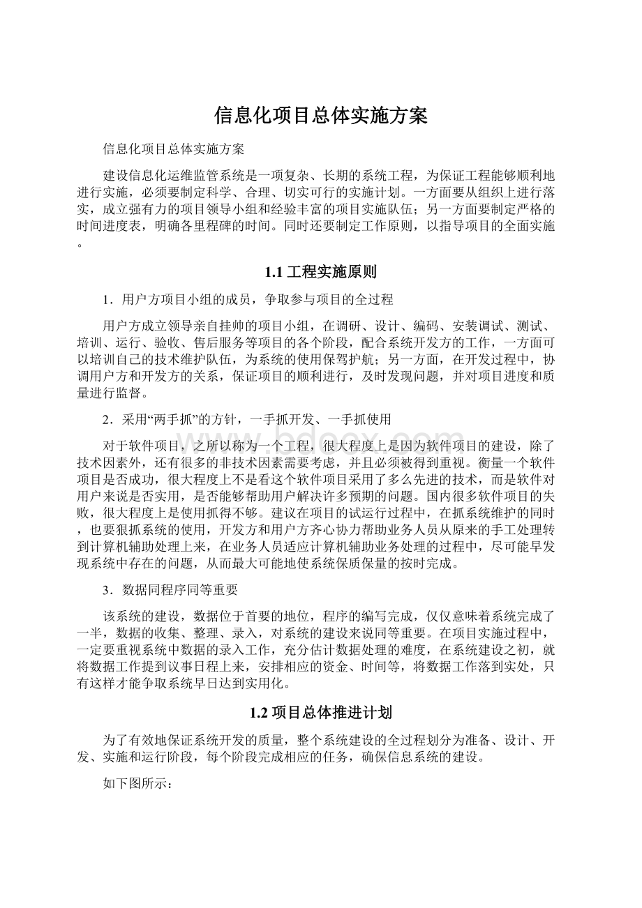 信息化项目总体实施方案.docx_第1页