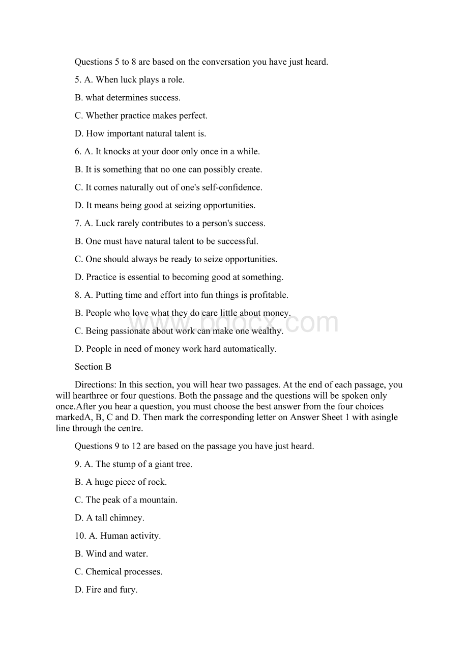 大学英语六级考试真题及答案第一套.docx_第2页