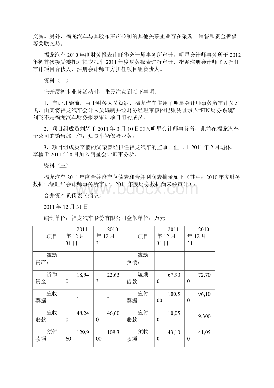 最新注册会计师综合阶段机考真题职业能力综合测试一AB卷.docx_第2页