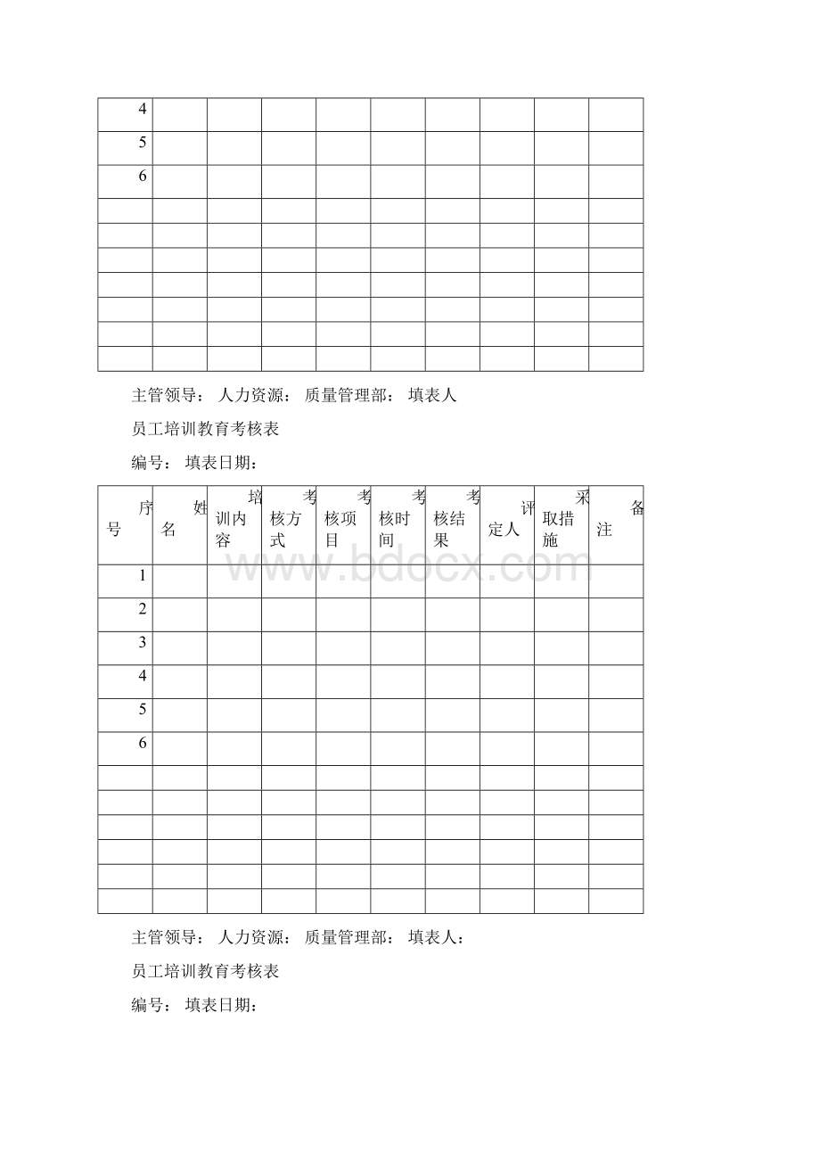 员工培训教育考核表完整Word文档下载推荐.docx_第3页