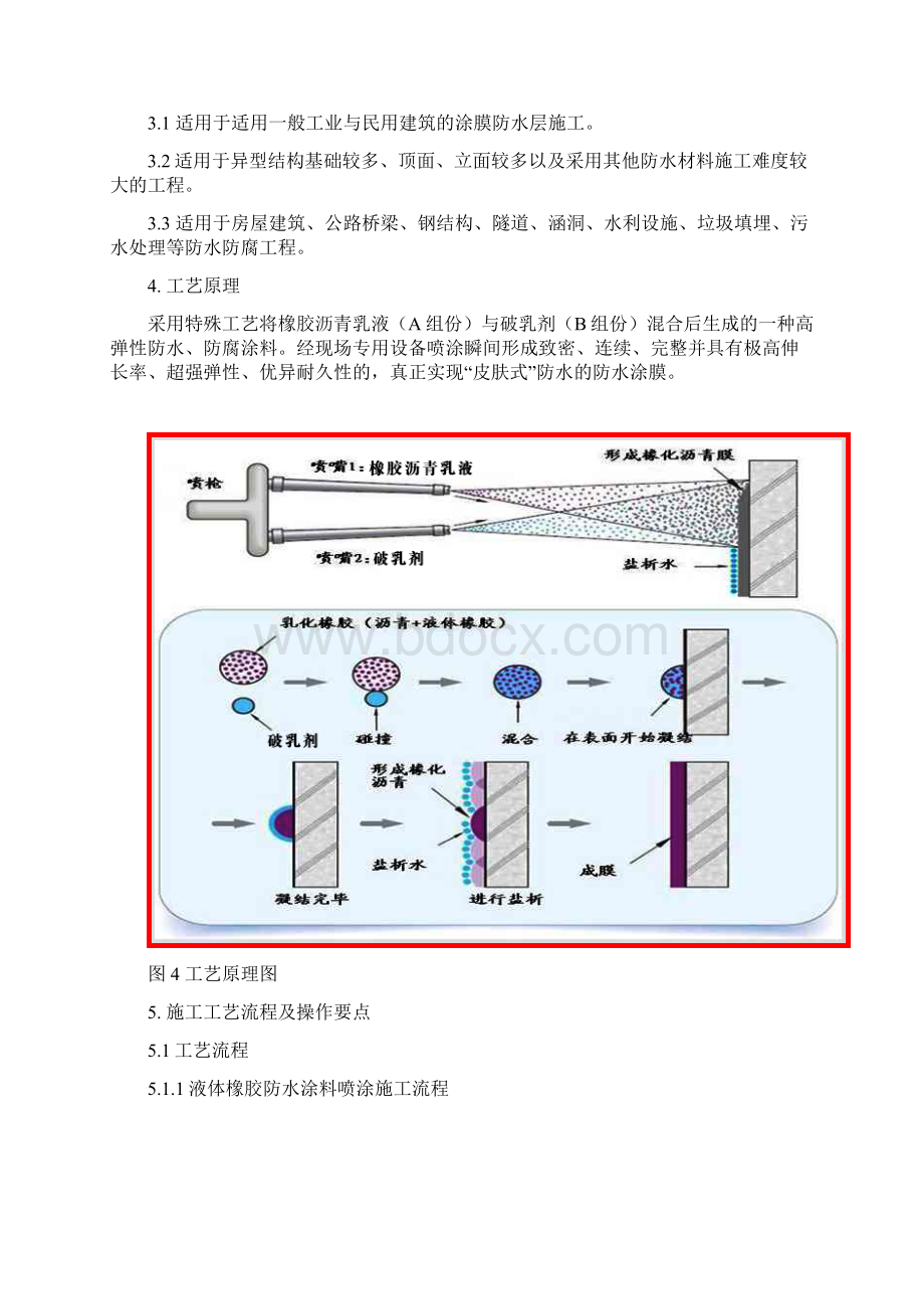 液体橡胶防水涂料施工工法Word文档下载推荐.docx_第2页