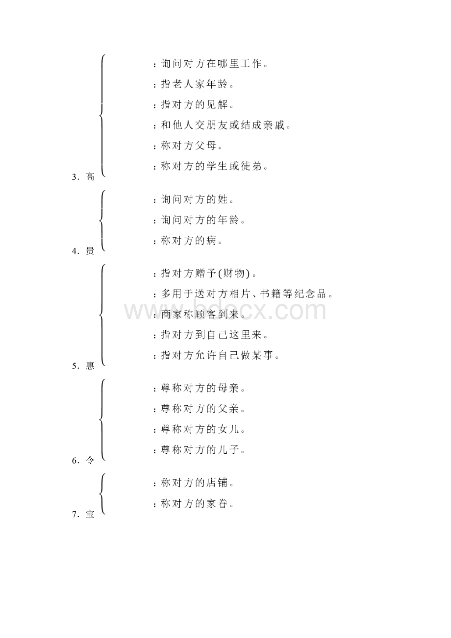 常用的敬辞谦辞雅语举例.docx_第3页