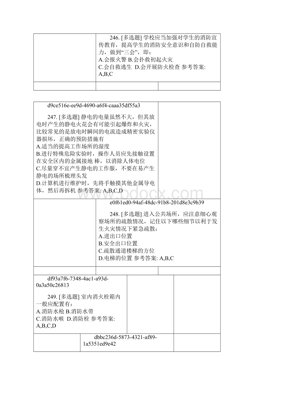 大学实验室安全知识在线考试题库多选题.docx_第3页