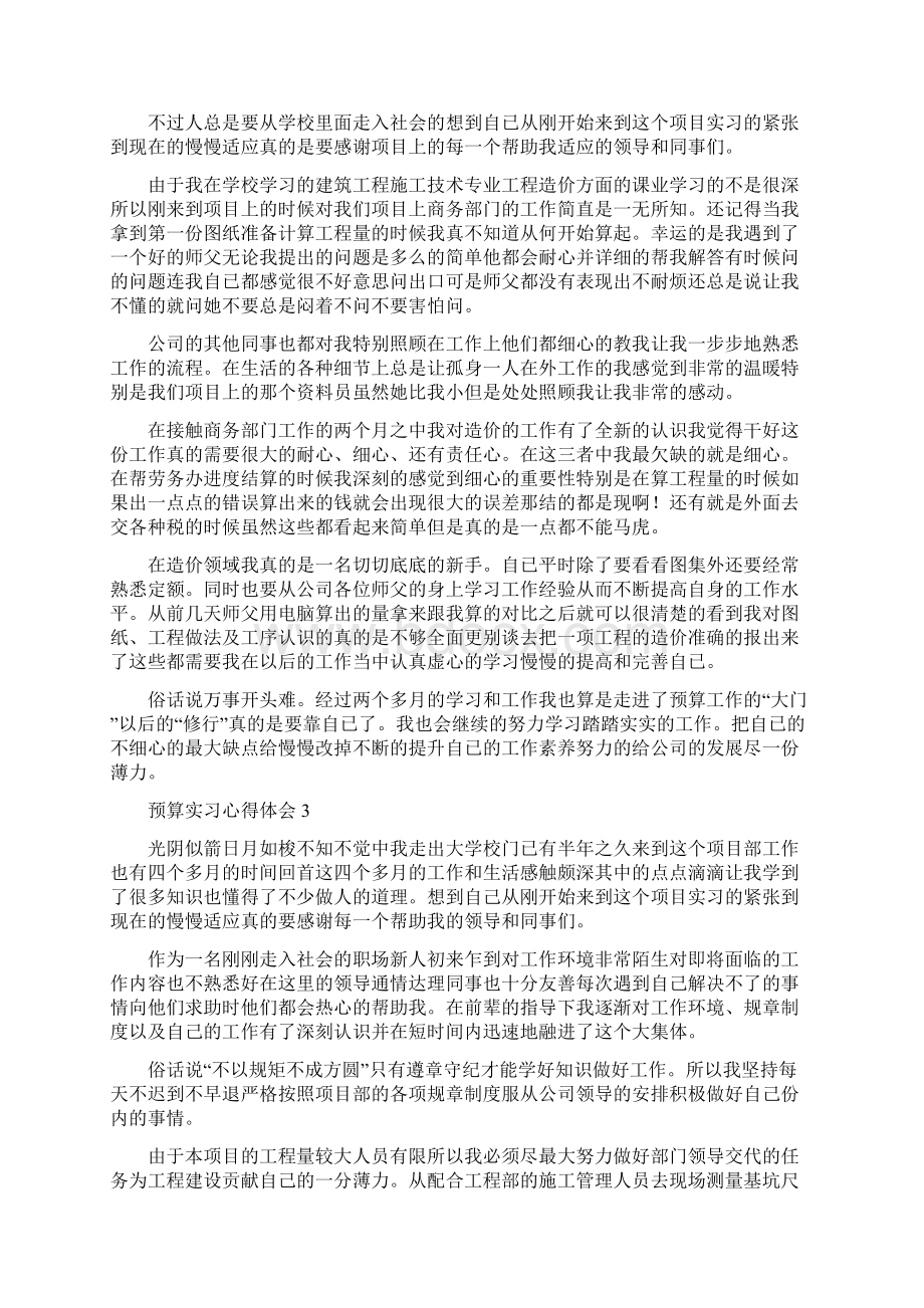 预算实习心得体会文档格式.docx_第2页