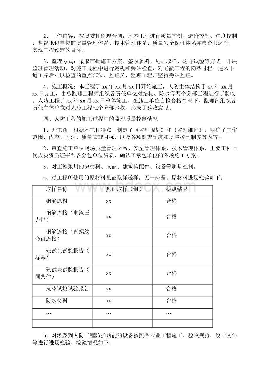 人防工程质量验收报告监理单位.docx_第3页