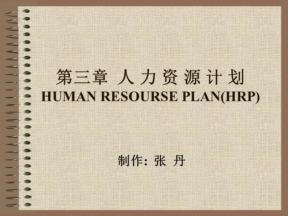 第三章人力资源计划HUMANRESOURSEPLAN(.pptx