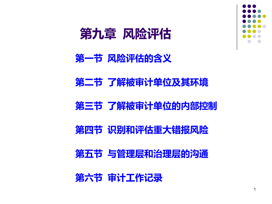 审计学第九章风险评估.pptx_第1页