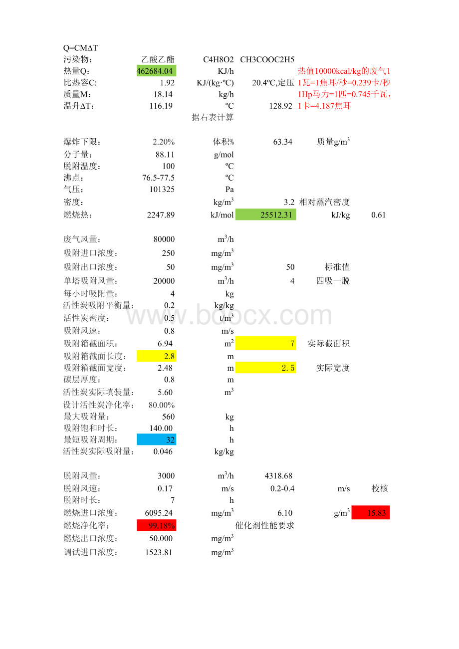 催化燃烧设计书.xlsx