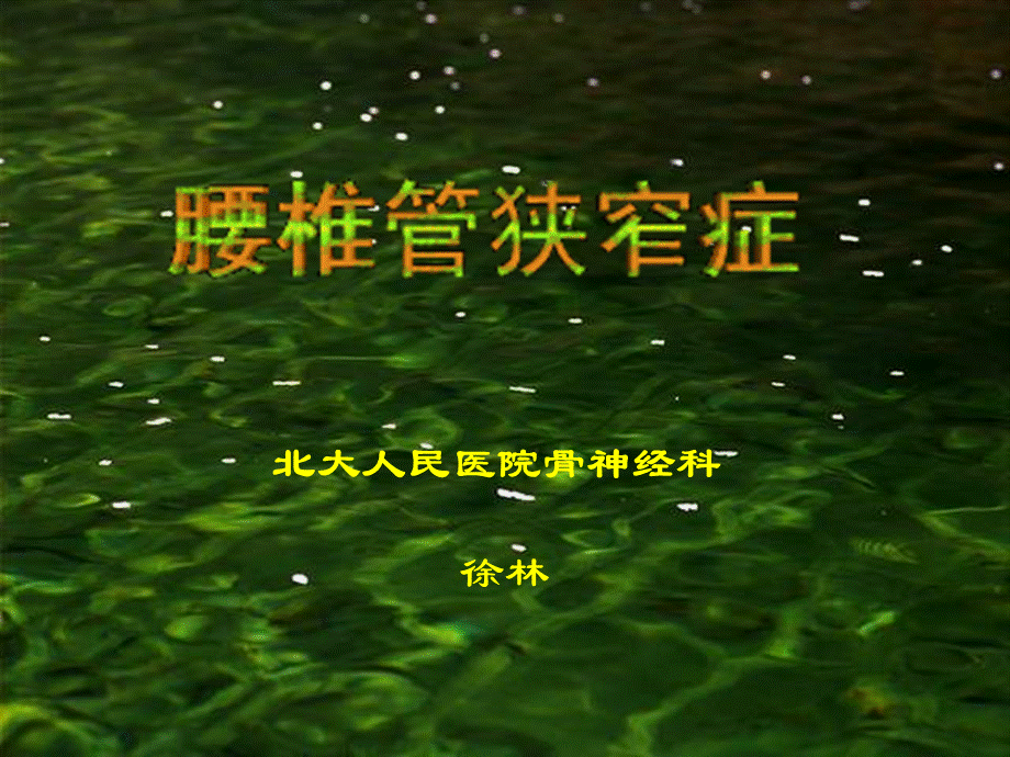 腰椎管狭窄症.ppt