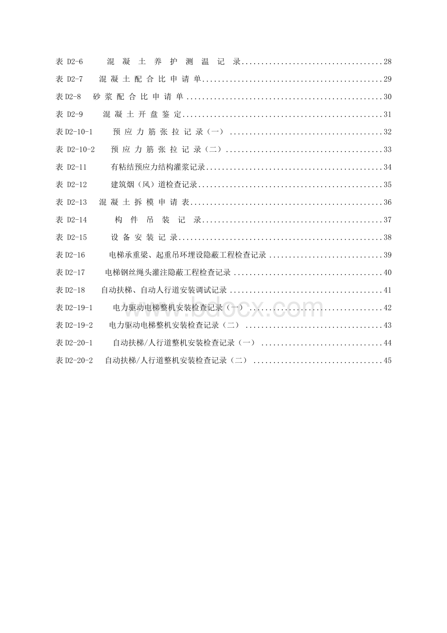 工程施工记录表格范本.docx_第2页