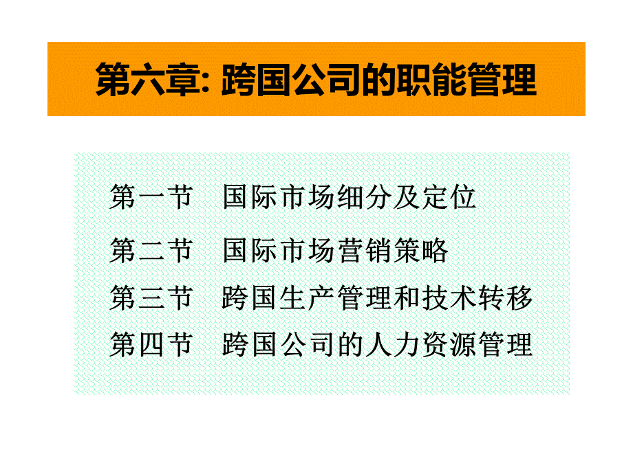 6跨国职能管理(跨国公司管理(上海财经大学范建亭).pptx