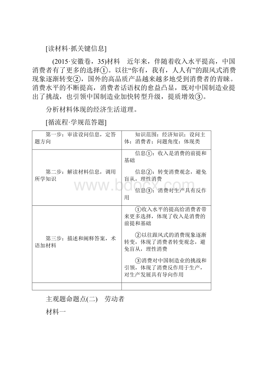 高考政治二轮复习经济生活主体知识整合.docx_第3页