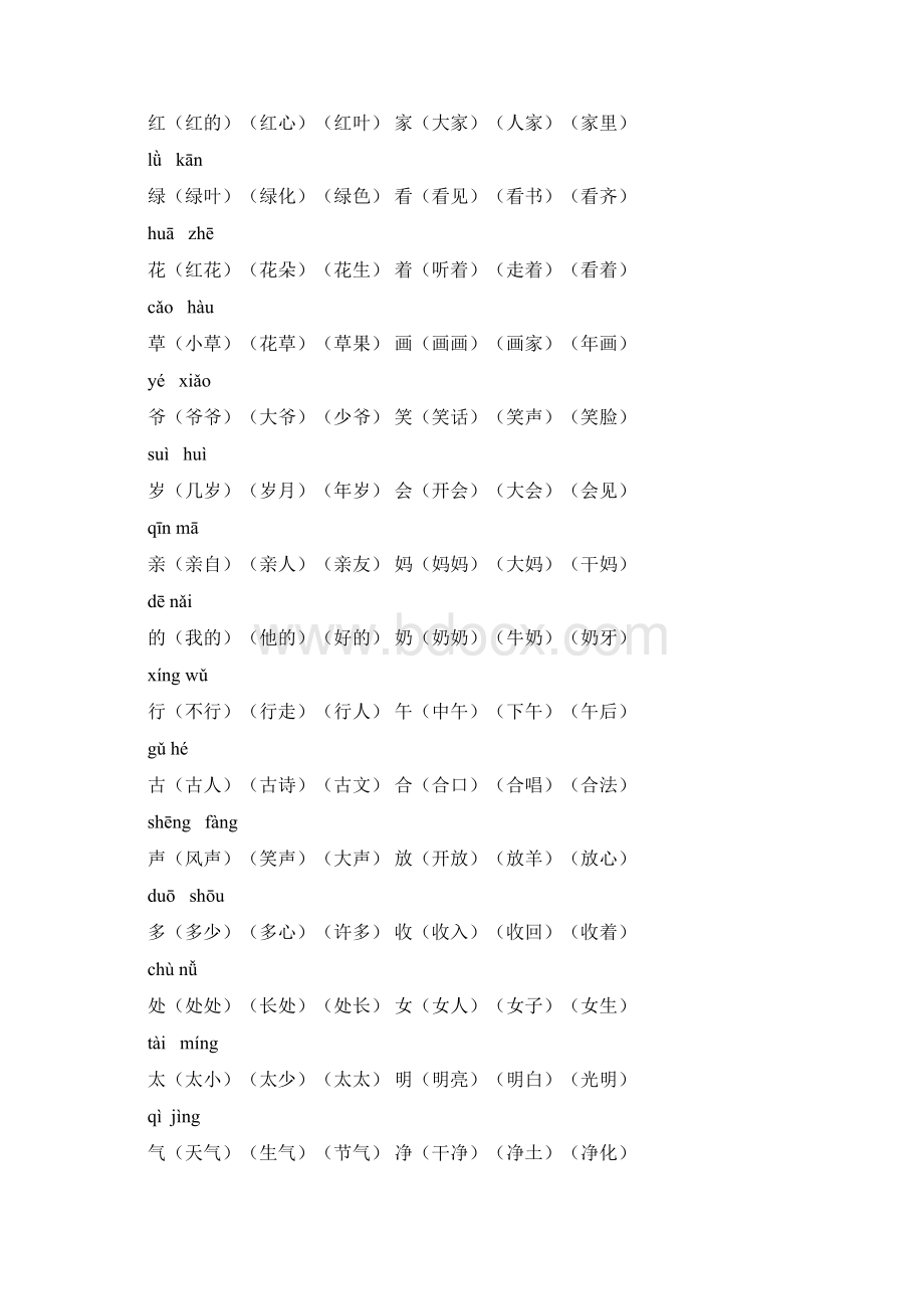 一年级下册扩词表.docx_第2页