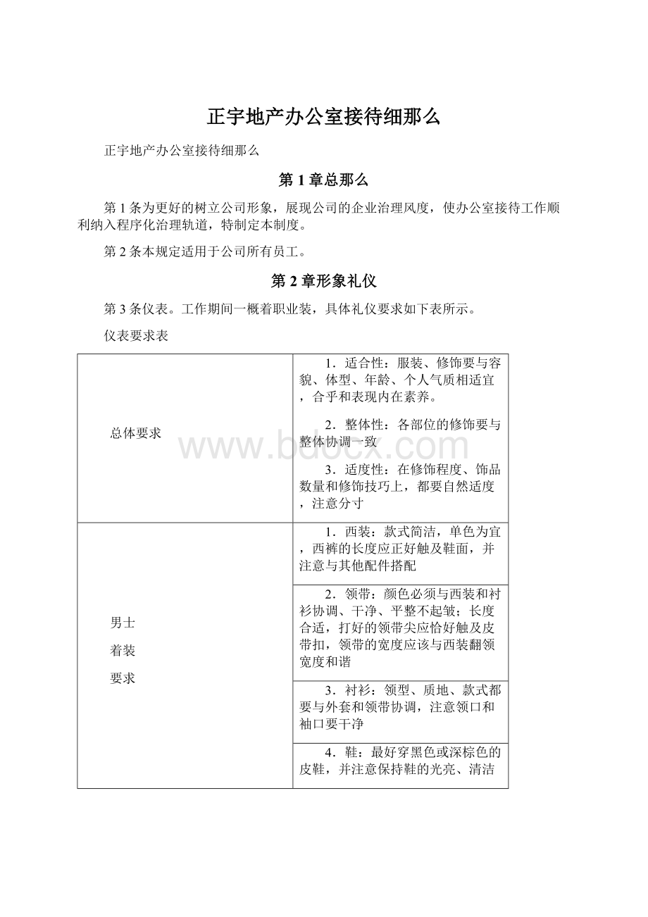 正宇地产办公室接待细那么.docx_第1页