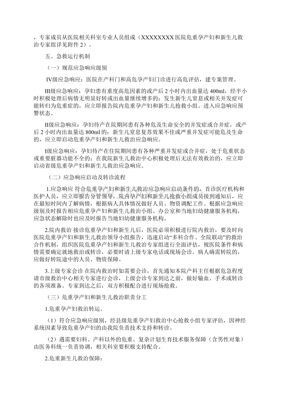 危重孕产妇和新生儿救治工作实施方案文档格式.docx_第2页