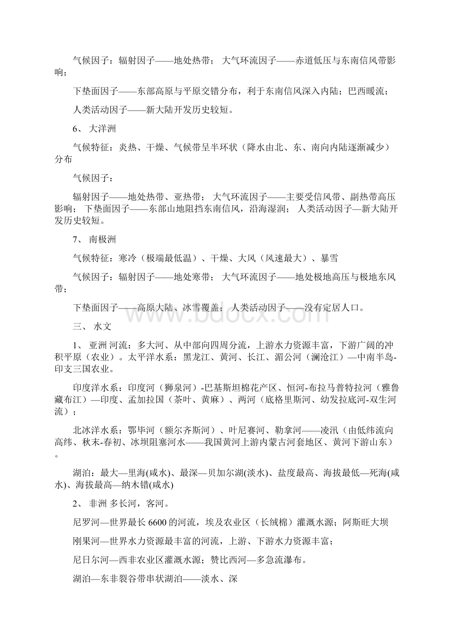 世界地理重点归纳总复习试题.docx_第3页