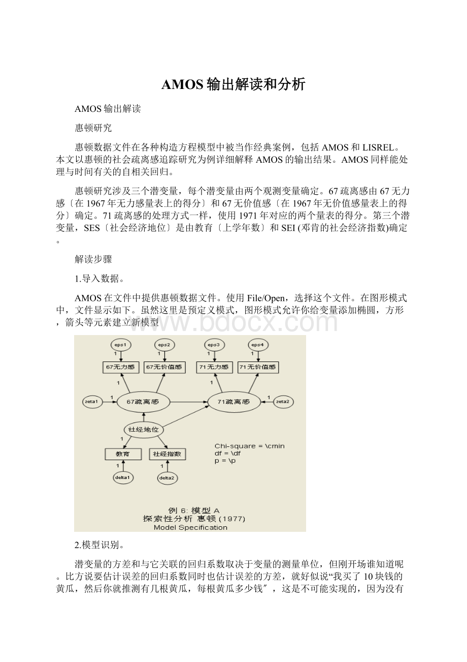 AMOS输出解读和分析Word文档下载推荐.docx