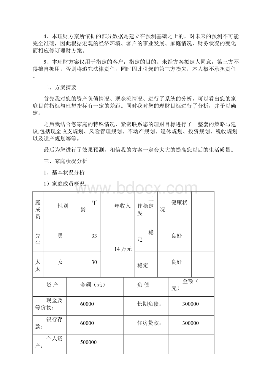 个人理财规划方案.docx_第2页