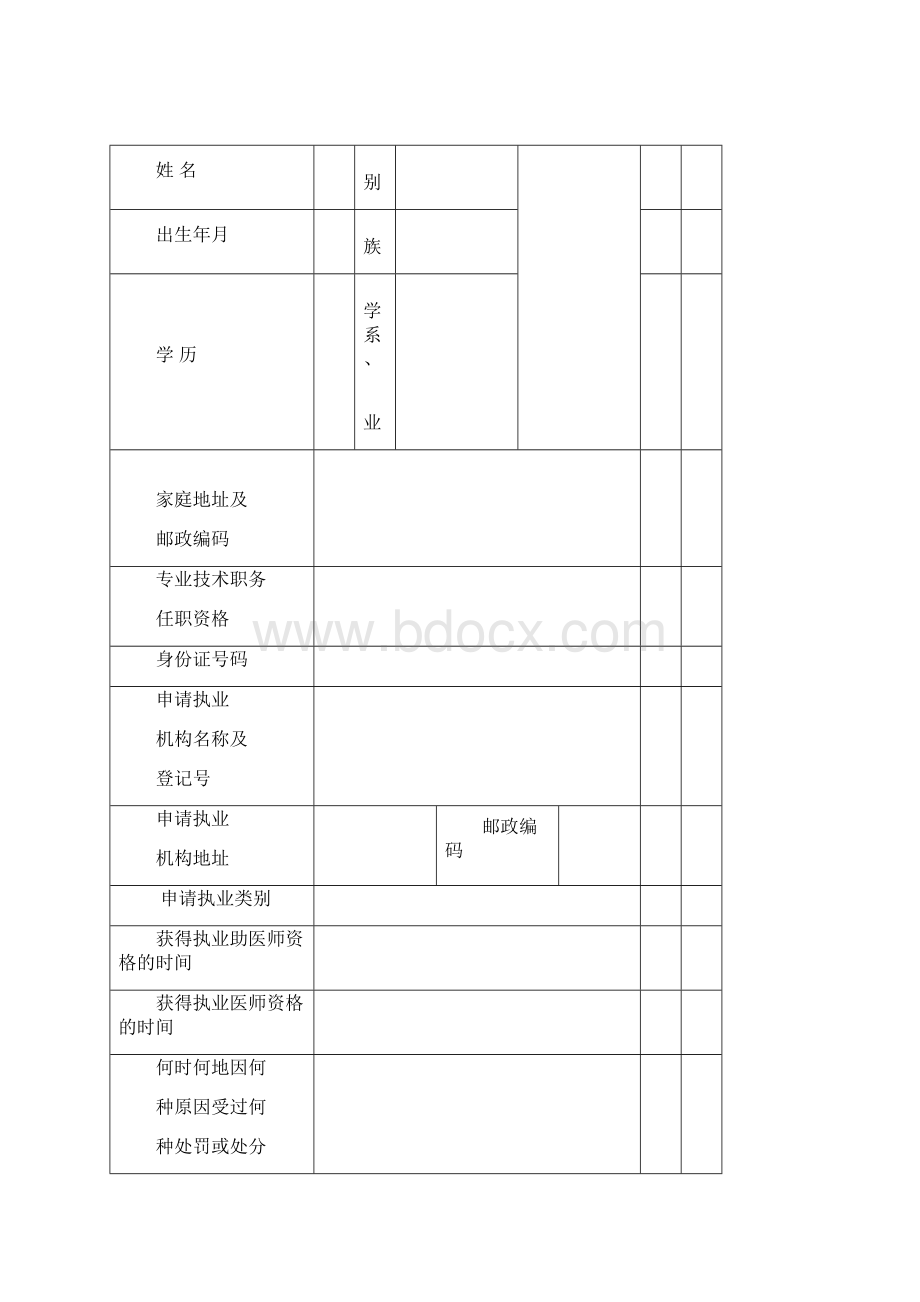 执业医师注册申请审核表.docx_第2页