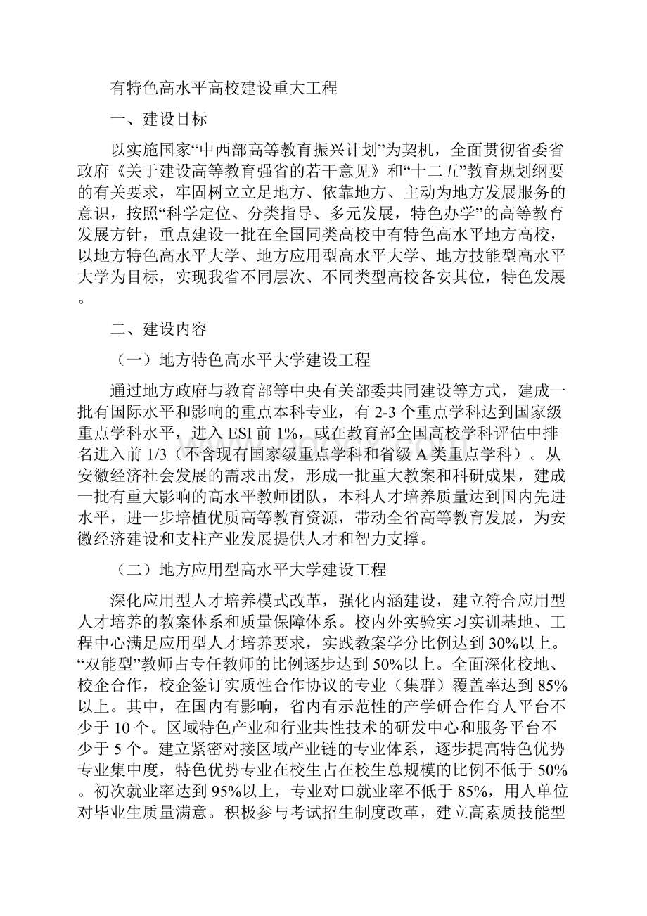 安徽省高等教育振兴计划部分项目申报指南.docx_第2页