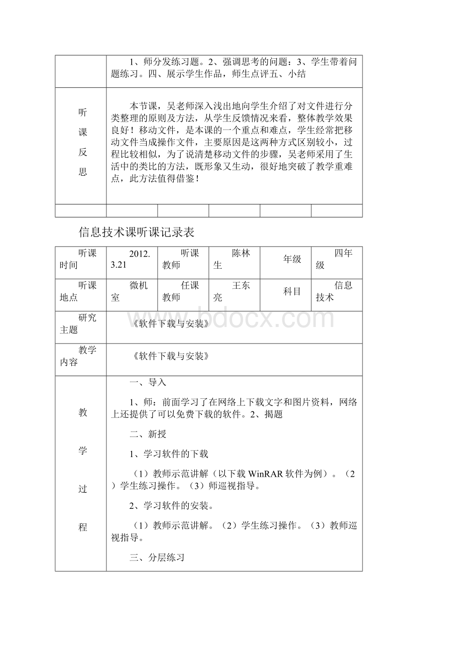 小学信息技术课下学期听课记录全集Word格式文档下载.docx_第3页