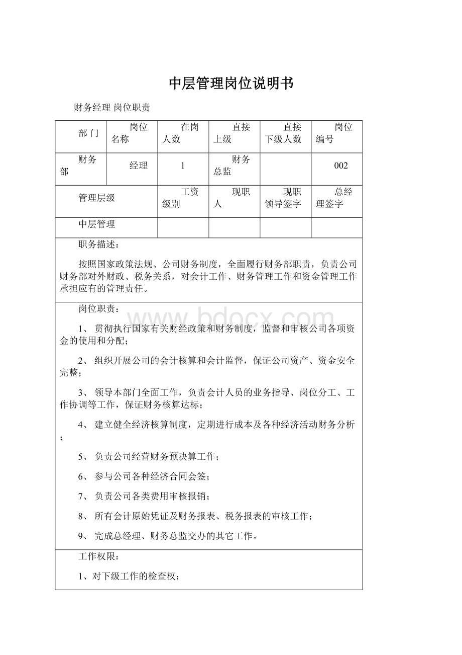 中层管理岗位说明书Word格式文档下载.docx_第1页