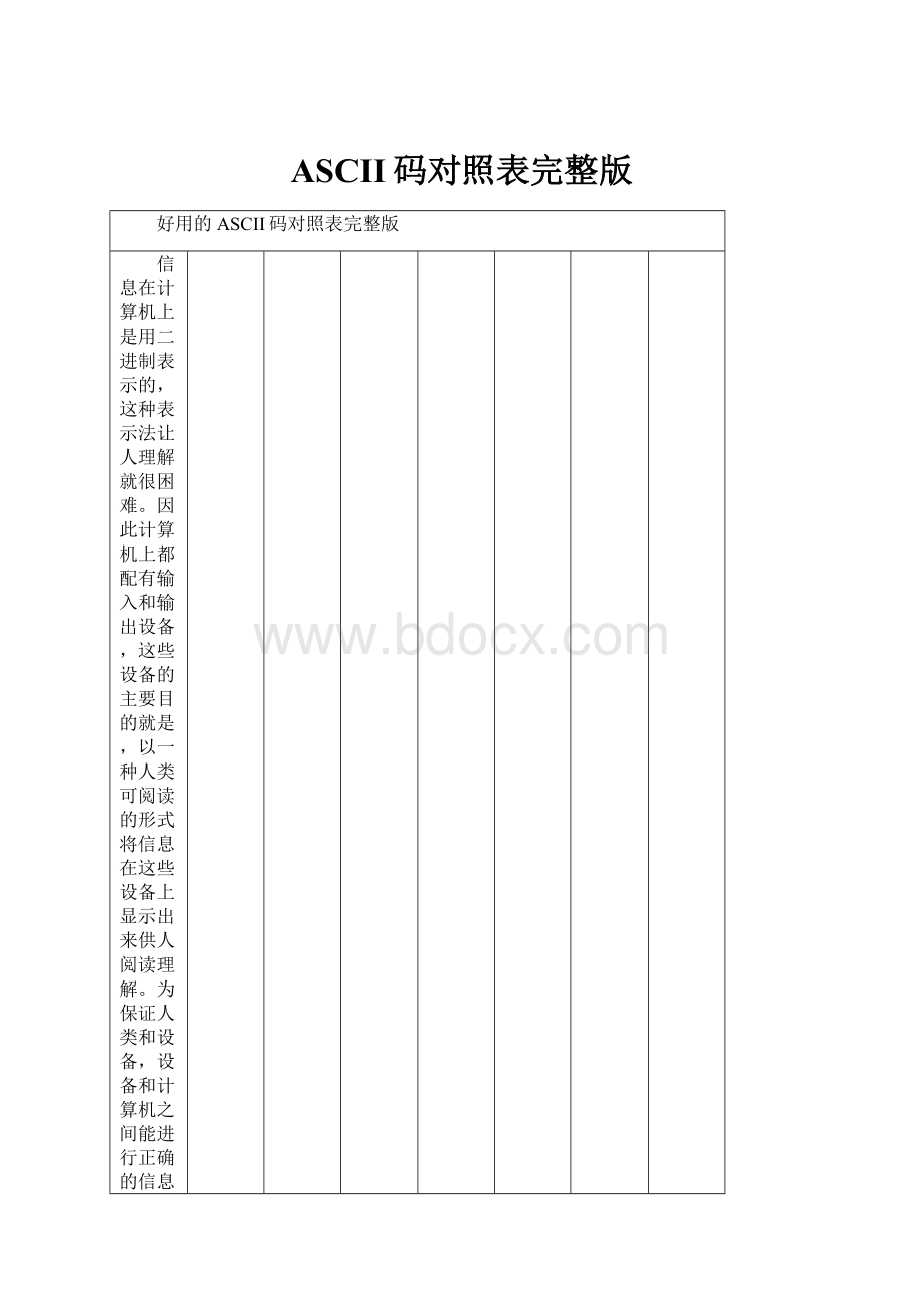 ASCII码对照表完整版.docx_第1页