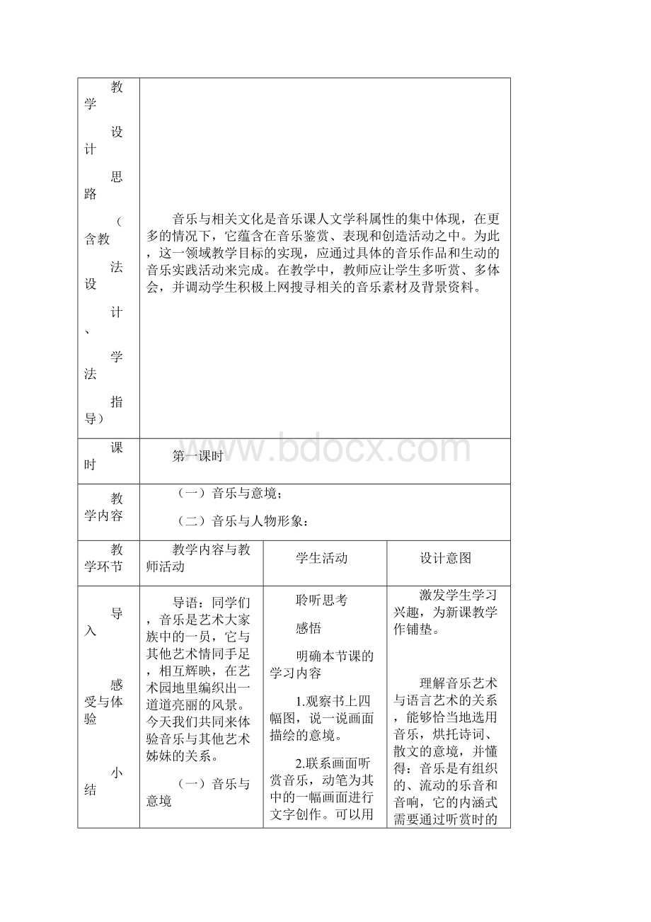 湘教版八年级音乐下册第三单元艺苑风景线优质教案.docx_第2页