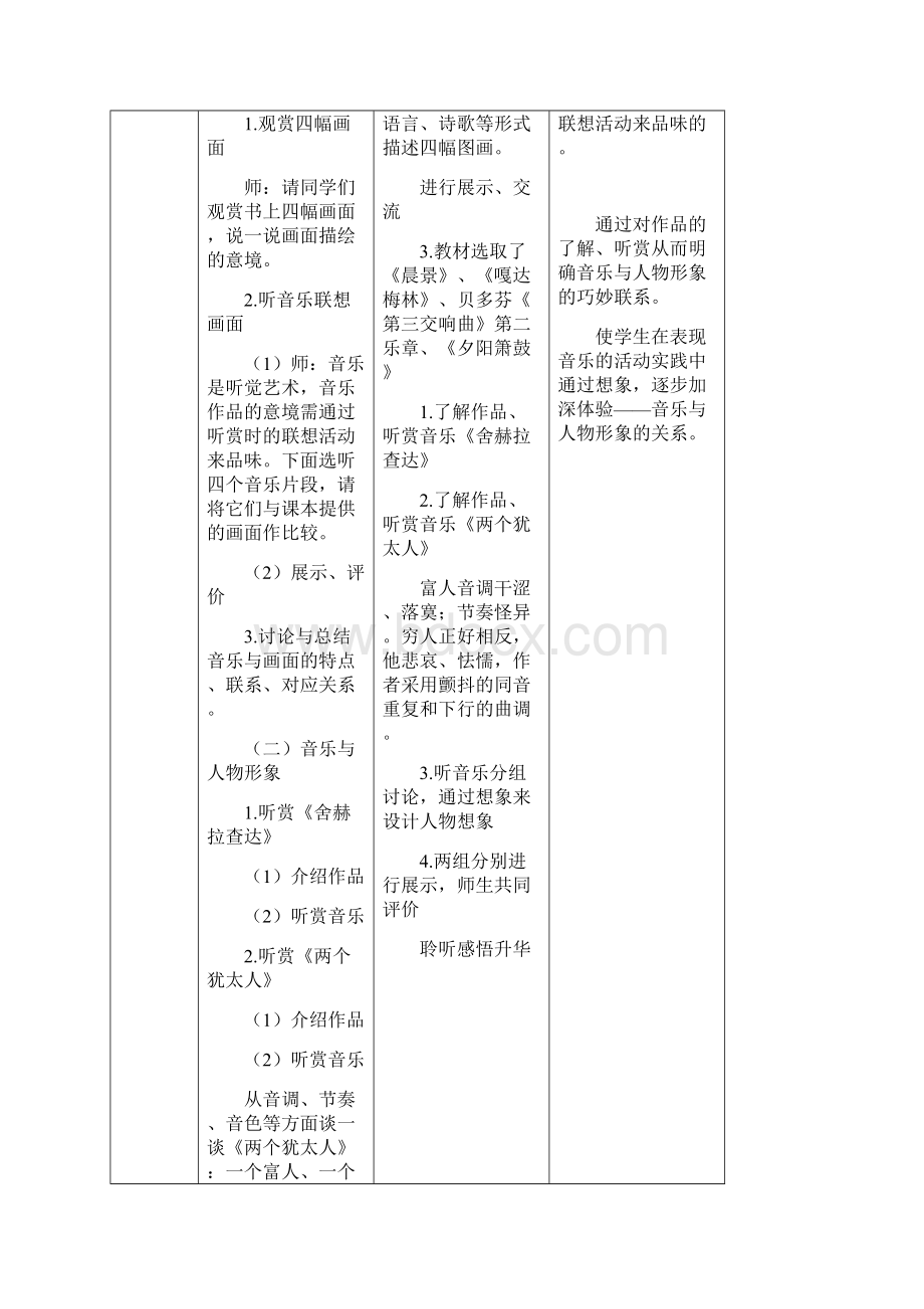 湘教版八年级音乐下册第三单元艺苑风景线优质教案.docx_第3页