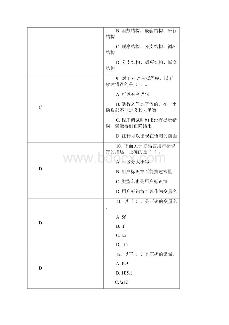 C语言练习题答案Word文件下载.docx_第3页