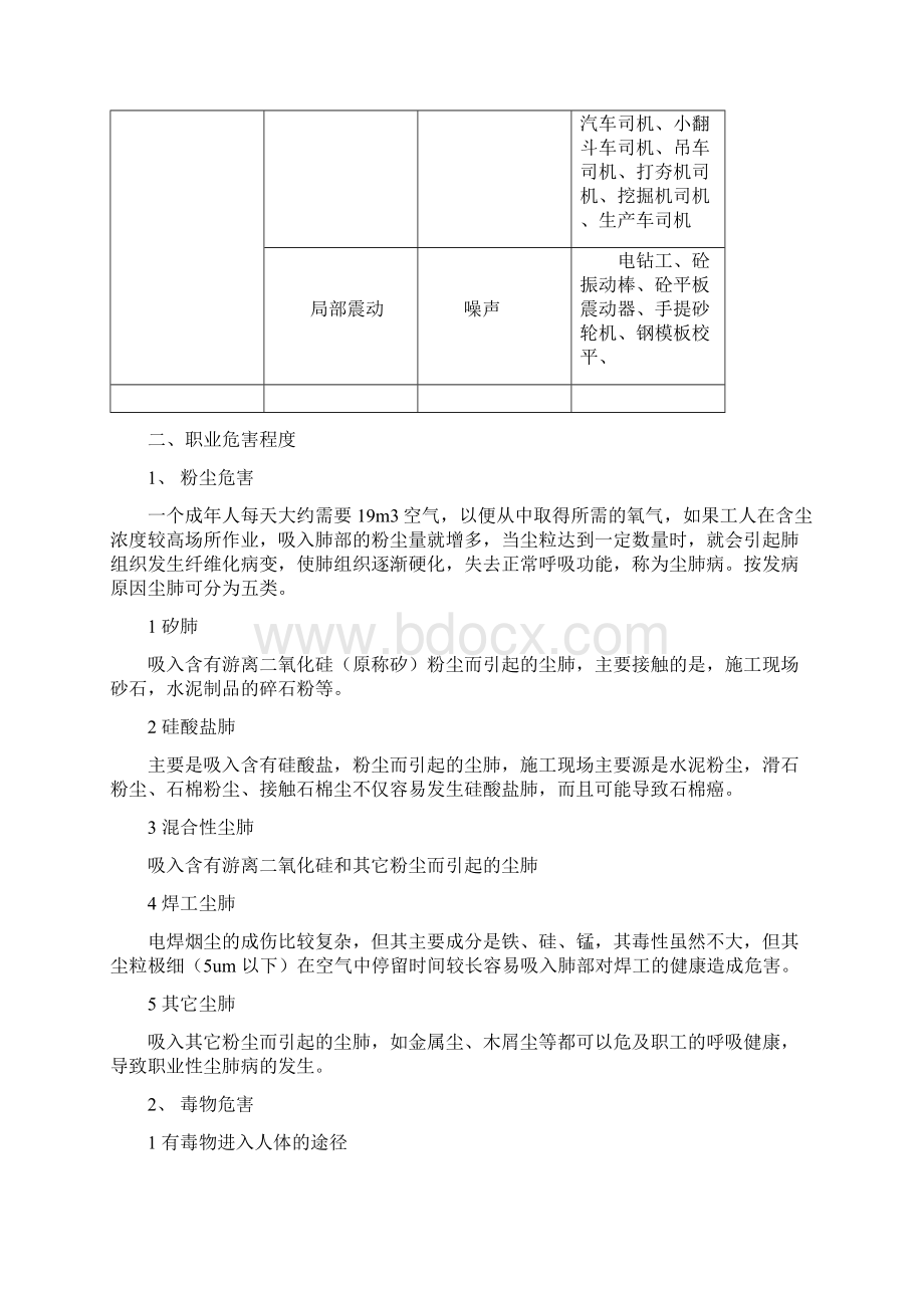 施工现场职业健康危害原的辨识与防护措施知识交流Word文件下载.docx_第3页