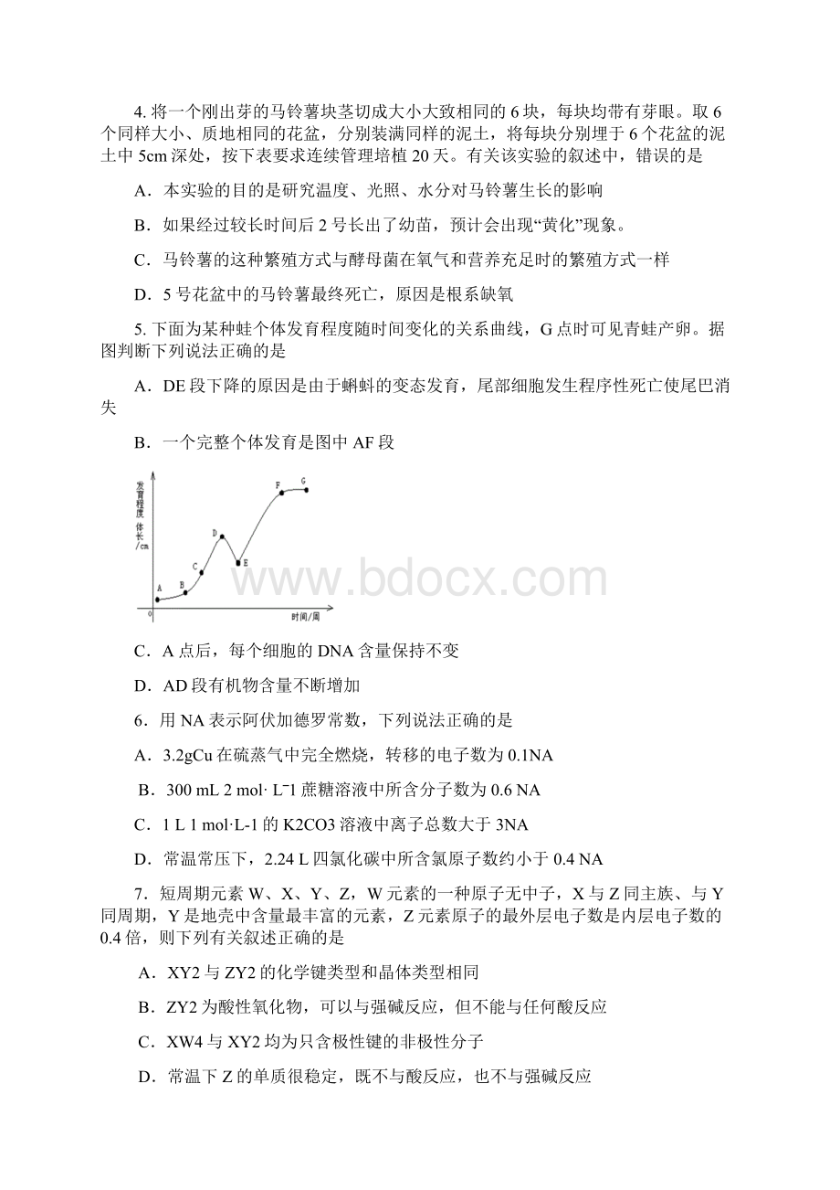 华兴中学09级理科综合能力测试Word文件下载.docx_第2页