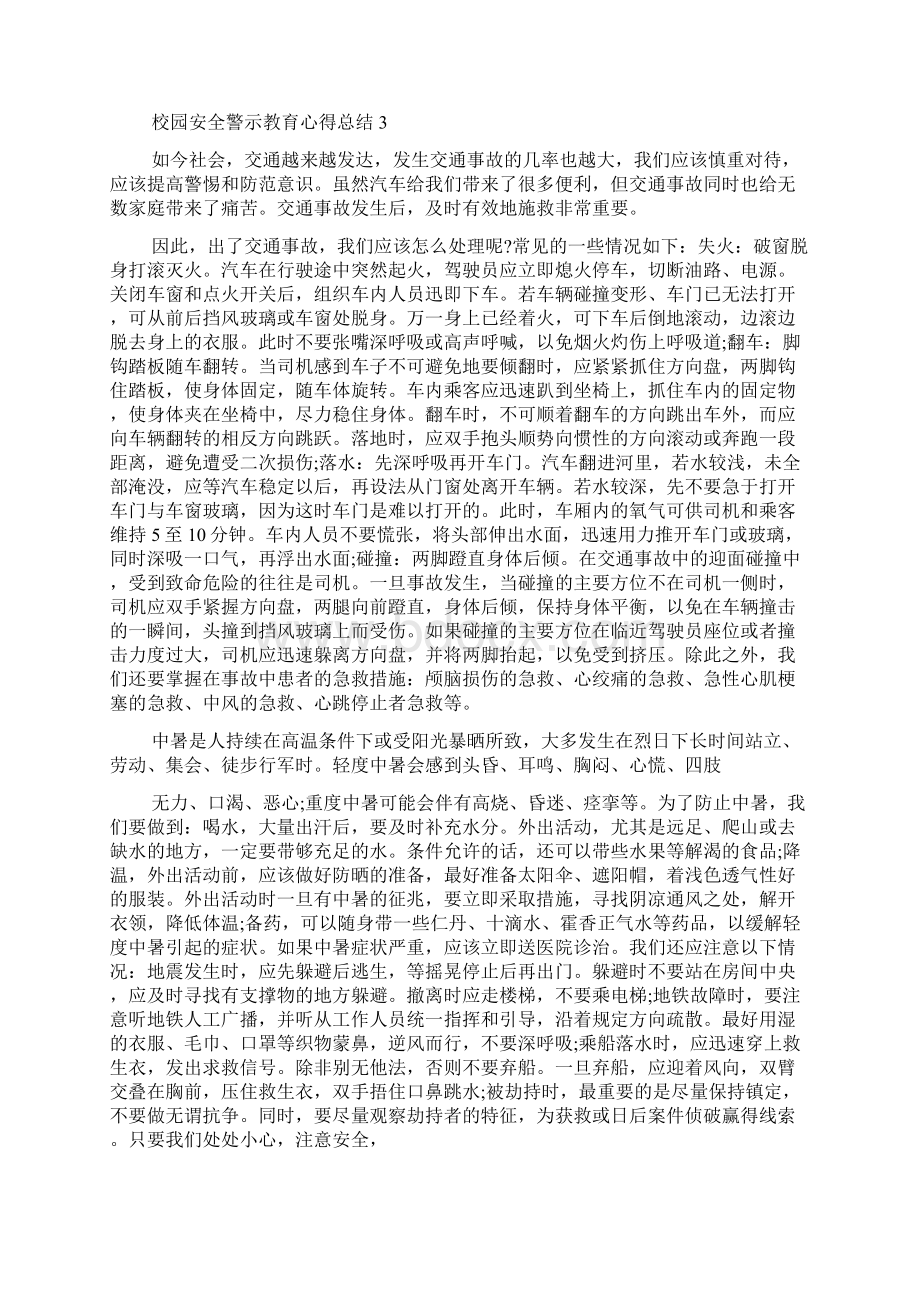 精选校园安全警示教育心得总结最新精选范文5篇.docx_第3页