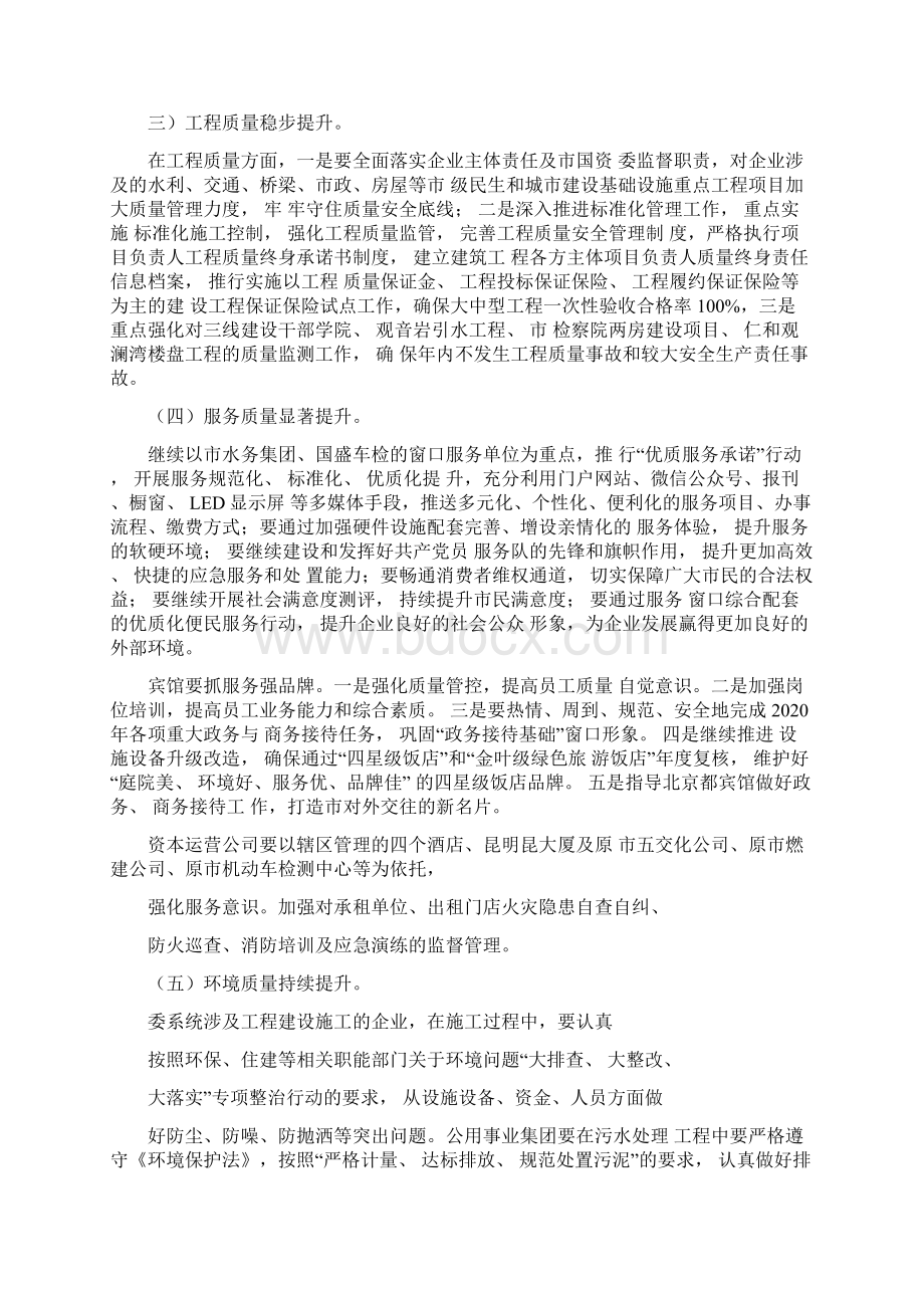 质量提升行动工作计划文档格式.docx_第3页