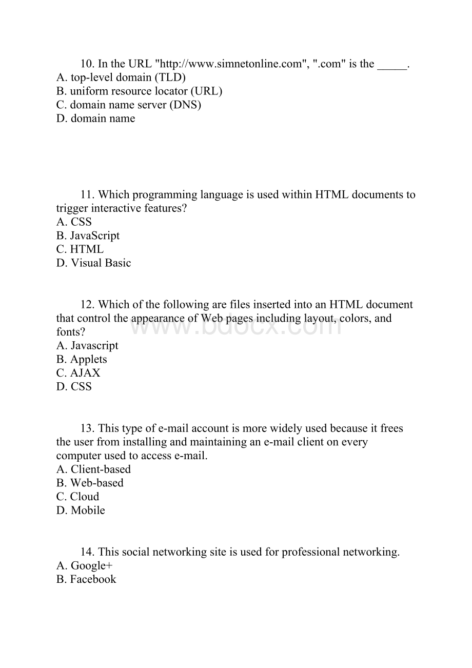 计算机专业英语后小结和习题Chapter002Word文档格式.docx_第3页