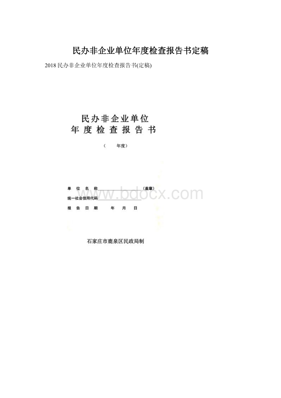 民办非企业单位年度检查报告书定稿.docx