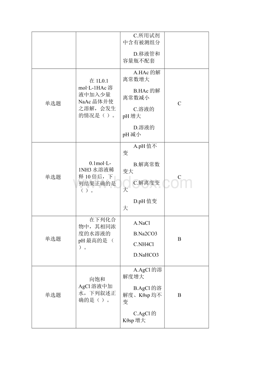 无机及分析化学课后练习辅导资料Word文档格式.docx_第2页