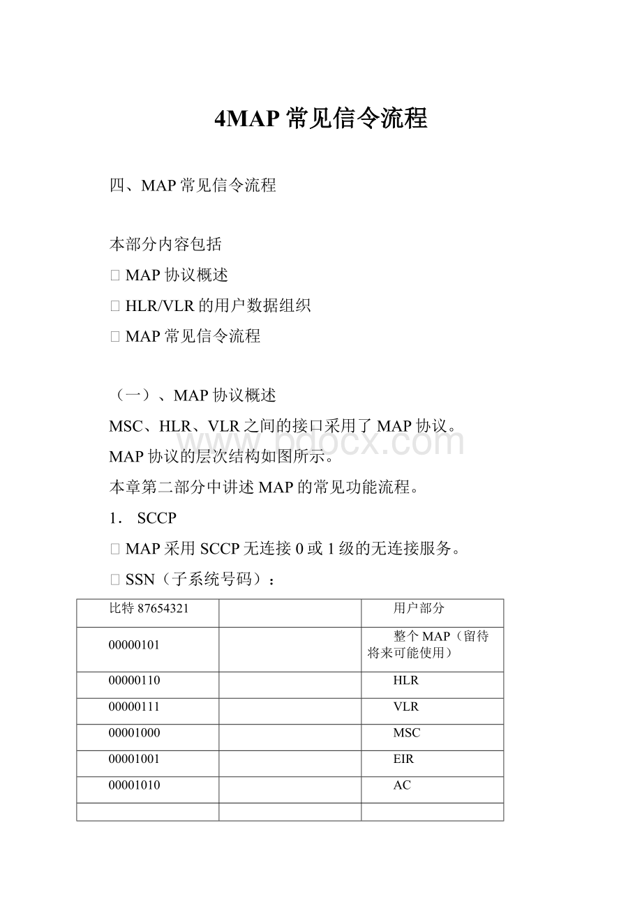 4MAP常见信令流程Word文件下载.docx