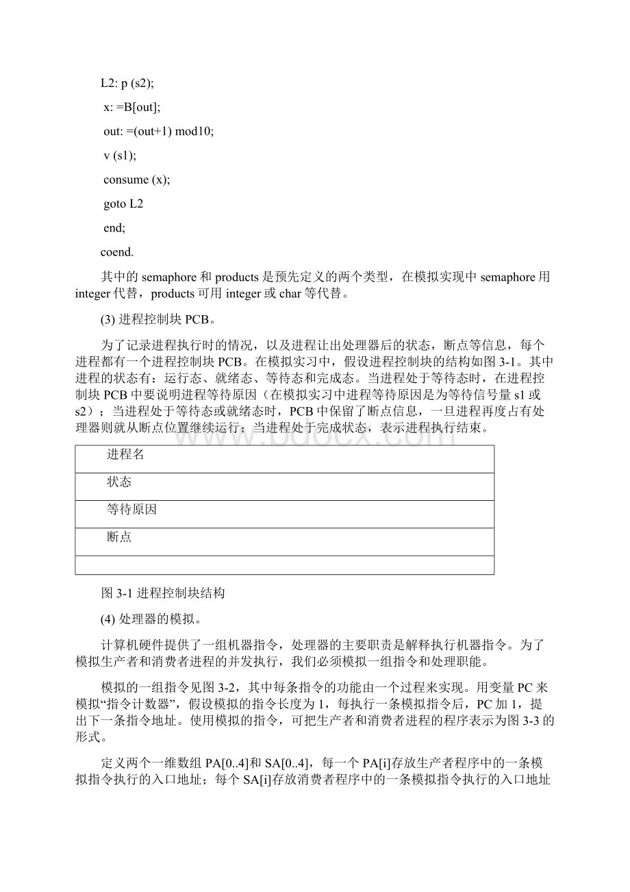 C语言编程模拟生产者和消费者问题附代码程序.docx_第3页