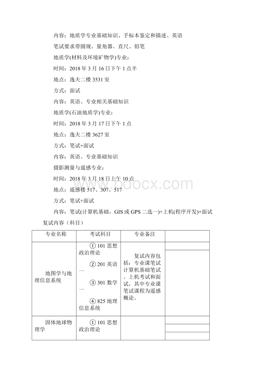 北大地球与空间科学学院考研复试时间复试内容复试流程复试资料及经验.docx_第3页